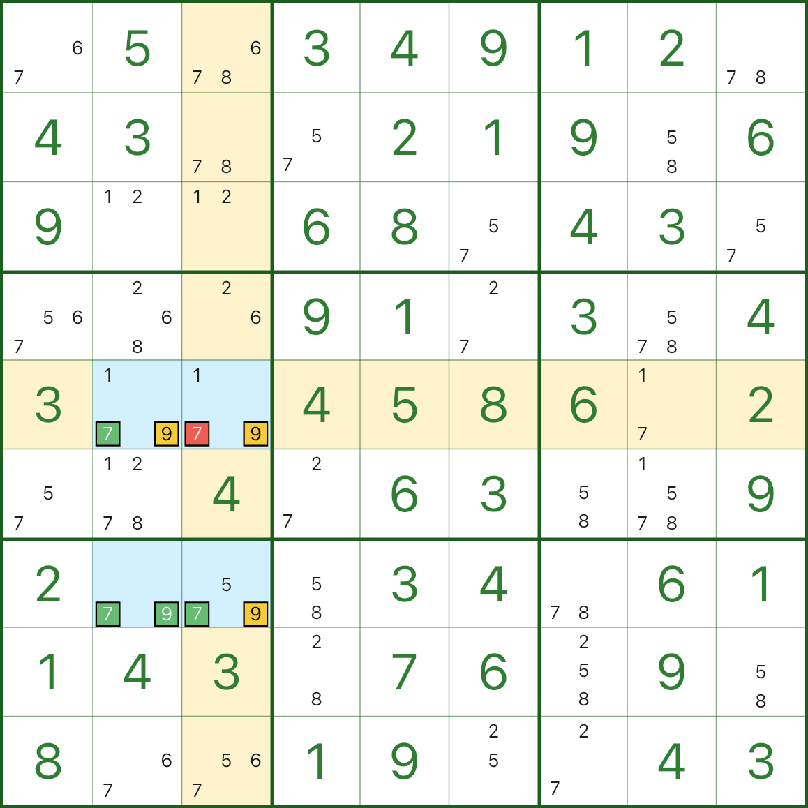 숨은 사각형(Hidden Rectangle)