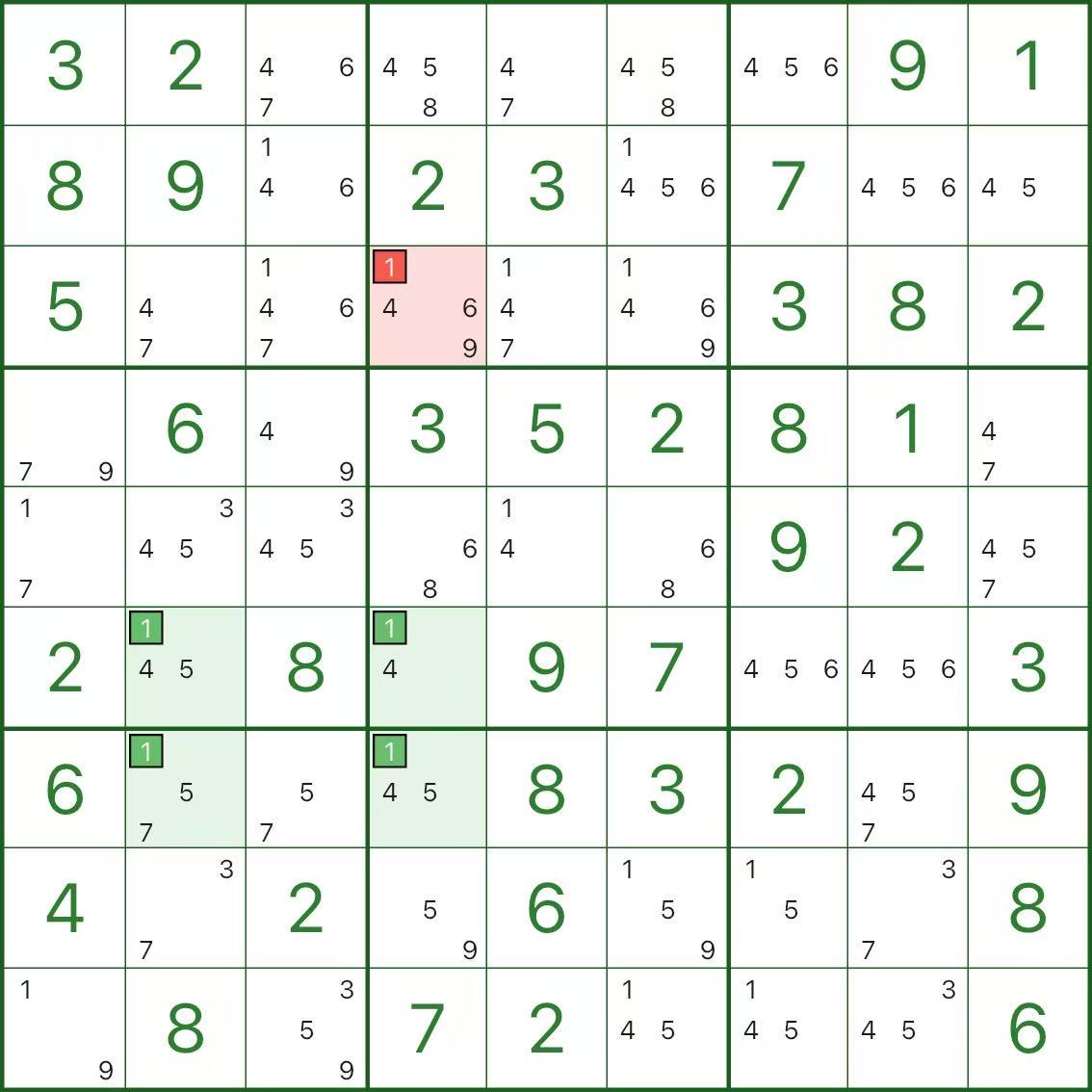 X-Wing example (real puzzle)
