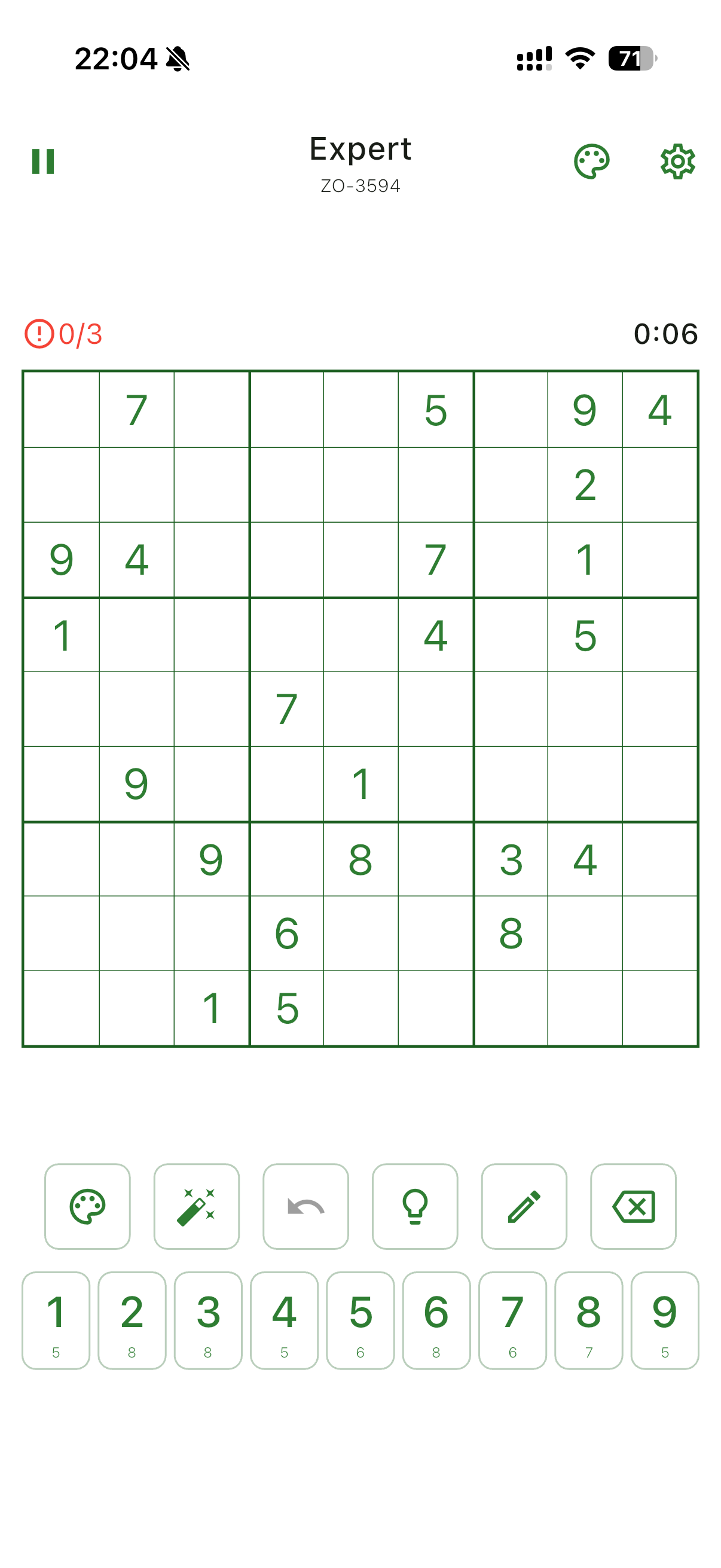 Sudoku Clean app preview